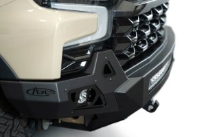 Chevrolet Silverado 1500 ZR2 Bumper - Front - Addictive Desert Designs - Stealth Fighter - Hammer Black - `25-`26